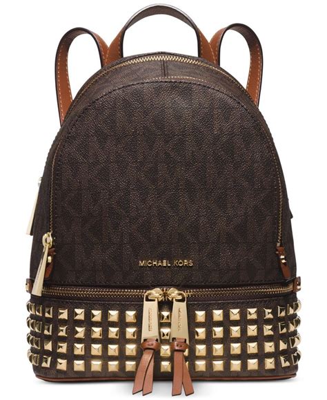 brown handbags michael kors|michael kors brown leather backpack.